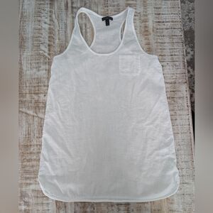 JCrew White Cotton Swim Coverup